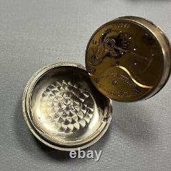 Columbus Watch Co Pocket Watch 1889 6s 11 jewel Open Face Not Working