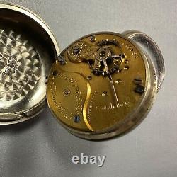 Columbus Watch Co Pocket Watch 1889 6s 11 jewel Open Face Not Working