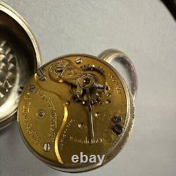 Columbus Watch Co Pocket Watch 1889 6s 11 jewel Open Face Not Working