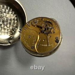 Columbus Watch Co Pocket Watch 1889 6s 11 jewel Open Face Not Working