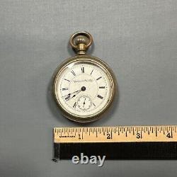 Columbus Watch Co Pocket Watch 1889 6s 11 jewel Open Face Not Working