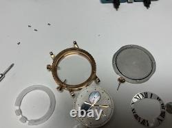 Complete CROTON ROSE GOLD PLATED WATCH PARTS LOT FOR PARTS OR REPAIR