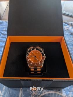 Core Timepiece Fury GMT Orange Damaged Bezel READ DESCRIPTION