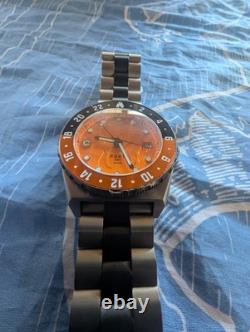 Core Timepiece Fury GMT Orange Damaged Bezel READ DESCRIPTION