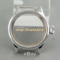 Corgeu 43mm watch case fit ST36 ETA 6497 6498 MOVEMENT P498