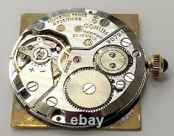 Corum 21 Jewel Swiss Watch Movement 90791 As Is For Parts Only