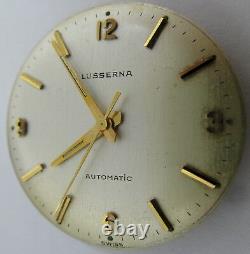 Cowie Lusserna 213 automatic watch movement 17 jewels for parts