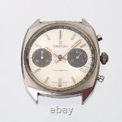 Croton Bi-Compax Panda 60s Chronograph Landeron 248 Watch Parts Project 35mm