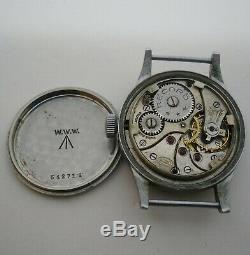 Dirty Dozen Record Military Watch Record 022K Broken Balance WWII Reloj Militar