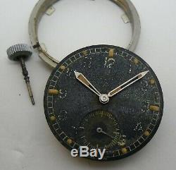 Dirty Dozen Record Military Watch Record 022K Broken Balance WWII Reloj Militar