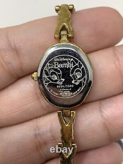 Disney Catalog Bambi & Faline Watch Limited Edition 0656/1500 NOT WORKING READ