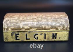 ELGIN 10K GOLD FILLED MEN'S WATCH Tank, Model 681, ELGIN 19-not working AA14