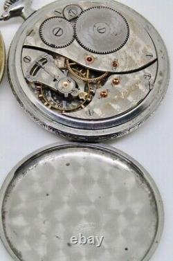 ELGIN B. W. Raymond pocket watches for repair 19 jewels