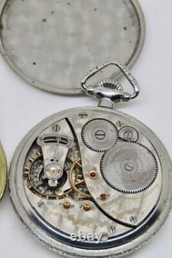 ELGIN B. W. Raymond pocket watches for repair 19 jewels