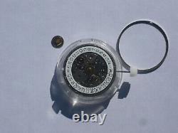 ETA 2893-2 TOP GMT self winding movement, RH plated, H4, osc, weight CDG