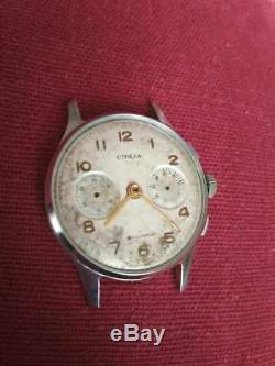 Early Poljot Strela 3017 Chronograph Watch Case For Parts