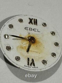 Ebel 66 Quartz Movement & 10 Diamond Dial (Not Working) For PARTS