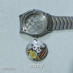 Ebel Watch Quartz For Parts Diamond Dial 22mm Steel Case and Bracelet SwissMade