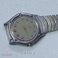 Ebel Watch Quartz For Parts Diamond Dial 22mm Steel Case and Bracelet SwissMade