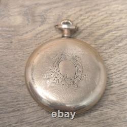 Elgin 291 16s 7j Gold Etched Openface Pocket Watch Not Working