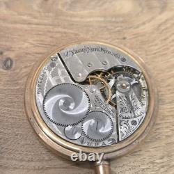 Elgin 291 16s 7j Gold Etched Openface Pocket Watch Not Working