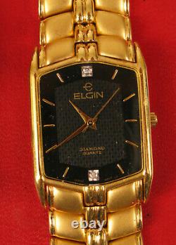 Elgin Gold Tone Watch Not Working For Parts Repair May Just Need Battery