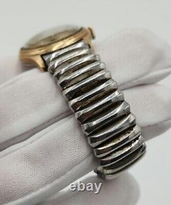 Elgin Men's Vintage Gold Tone Mechanical Watch FOR PARTS / REPAIR
