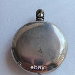 Elgin Nat'l Watch Co Pocket Watch Coin Silver Railroad Heavy NOT WORKING