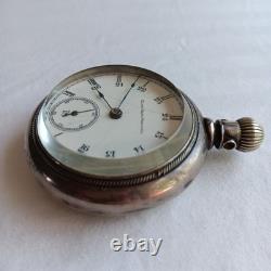 Elgin Nat'l Watch Co Pocket Watch Coin Silver Railroad Heavy NOT WORKING