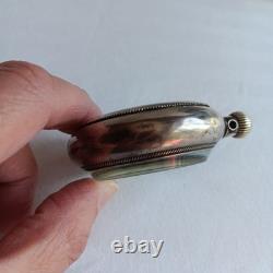 Elgin Nat'l Watch Co Pocket Watch Coin Silver Railroad Heavy NOT WORKING