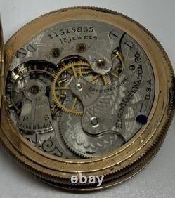 Elgin Pocket Watch 1905 6s 15 Jewels Does Not Run/For Parts or Repair