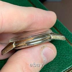 Elgin Shockmaster Grade 715 17 Jewels Large Case Wristwatch Runs PARTS REPAIR
