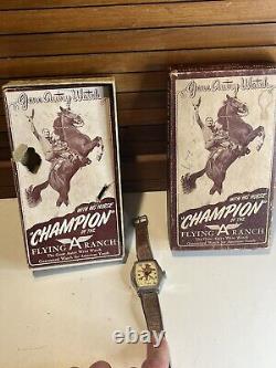 Extremely Rare Gene Autry Watch With His Horse Champion Watch with Box (For Parts)