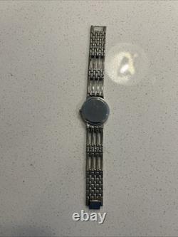 FOR PARTS OR REPAIR Movado Esperanza Black Dial Silver/Gold Women's Watch