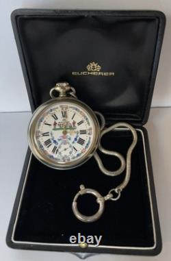 FOR PARTS/REPAIR ONLY VTG Bucherer Incabloc 17 Jewels Pocket Watch Swiss Made