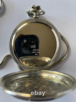 FOR PARTS/REPAIR ONLY VTG Bucherer Incabloc 17 Jewels Pocket Watch Swiss Made