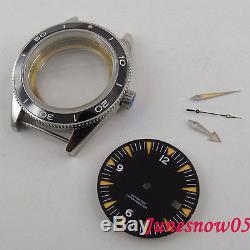 Fit ETA 2824 2836 movement 41mm sapphire glass 316L watch case +Dial+hands 130