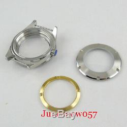 Fit ETA 2836 Movement 41mm Sapphire Glass 316L SS Watch Case +Dial+Watch Pointer