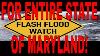 Flash Flood Watch Issued For Entire State Of Maryland