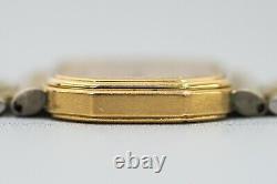 For Parts 10K Vintage OMEGA De Ville Cal. 1375 Quartz Gold Roman Dial Women's