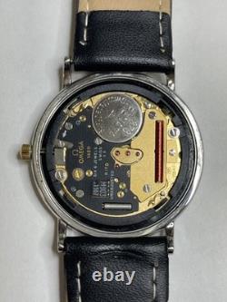 For Parts 1980s Omega De Ville Quartz Silver Dial Mens Cal. 1430 Ref. 196.0312.1