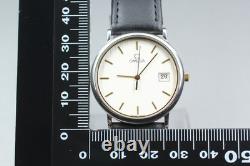 For Parts 1980s Omega De Ville Quartz Silver Dial Mens Cal. 1430 Ref. 196.0312.1