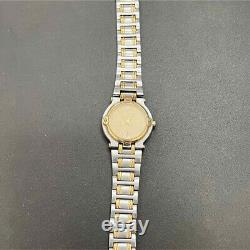 For Parts Gucci Gold Face Date Women's Watch 9000L Classic Watch Needs Battery