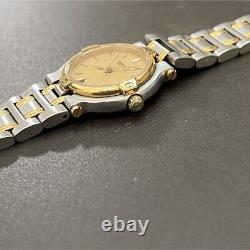 For Parts Gucci Gold Face Date Women's Watch 9000L Classic Watch Needs Battery