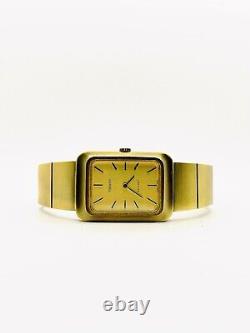 For Parts Tissot Stylist Gold Plated Mechanical Vintage Men's Watch With Box