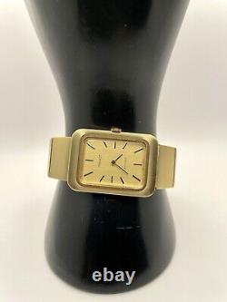 For Parts Tissot Stylist Gold Plated Mechanical Vintage Men's Watch With Box