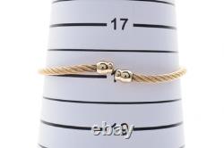 For Parts Vintage Gucci 2700L 20mm Black Dial Gold Bangle Quartz Women's Japan