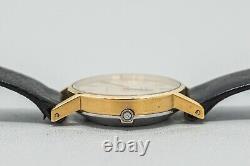 For Parts Vintage OMEGA De Ville Cal. 1350 Quartz Gold Roman Dial Women's Watch