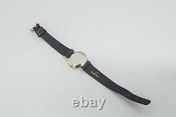 For Parts Vintage OMEGA De Ville Cal. 1350 Quartz Gold Roman Dial Women's Watch