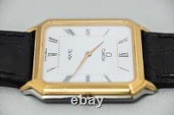 For Parts Vintage OMEGA De Ville Cal. 1378 Quartz White Roman Dial Womens Watch